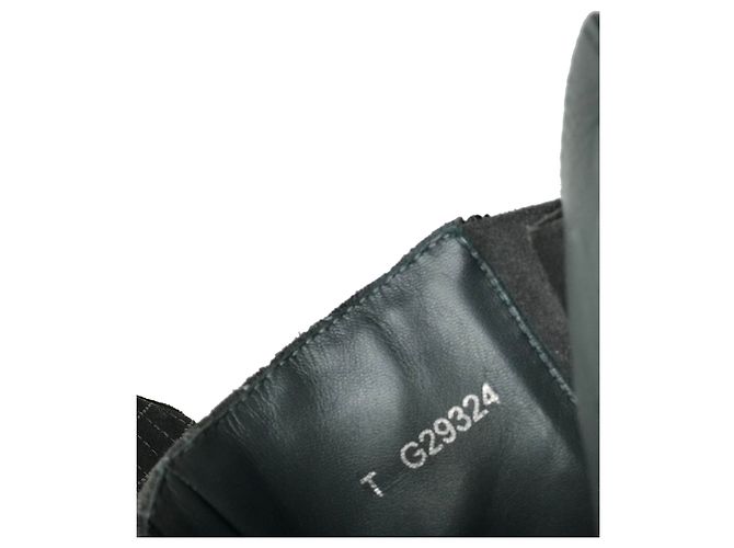 Chanel Kampfstiefel mit Box Anthrazitgrau - Ansicht 11