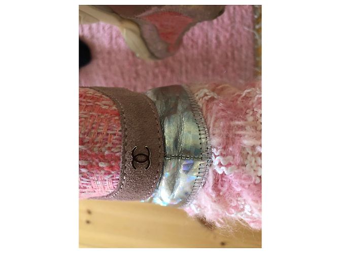 Sneakers alte Chanel Rosa - vista 3