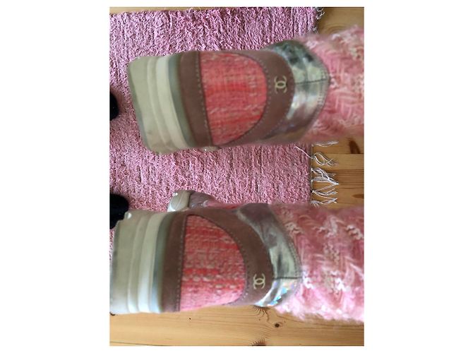 Sneakers alte Chanel Rosa - vista 5