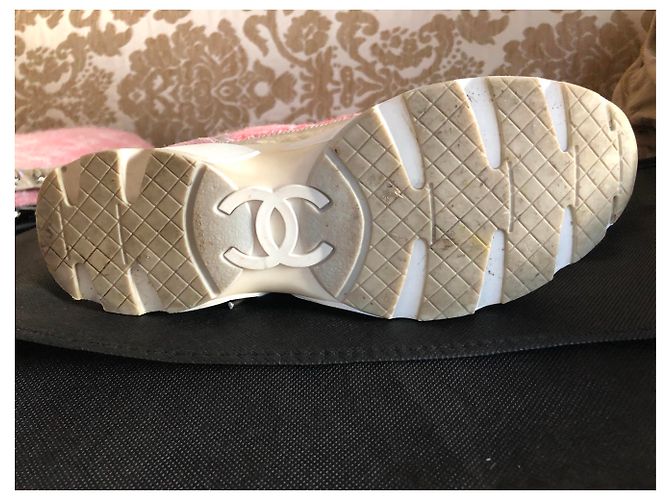 Sneakers alte Chanel Rosa - vista 8