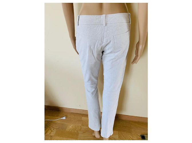 Pantalones Ermanno Scervino de terciopelo de algodón gris - vista 2