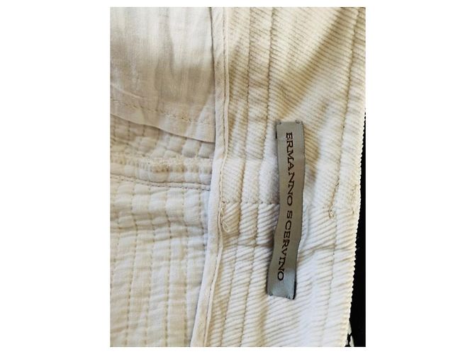 Pantalones Ermanno Scervino de terciopelo de algodón gris - vista 3