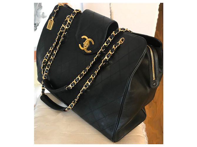 Chanel XL Reisetasche Schwarz - Ansicht 19