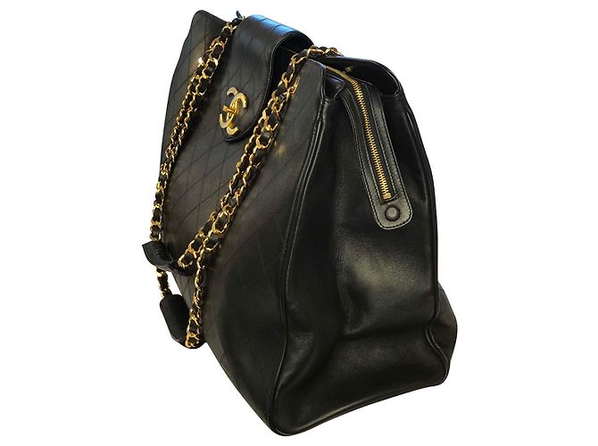 Chanel XL Reisetasche Schwarz - Ansicht 2