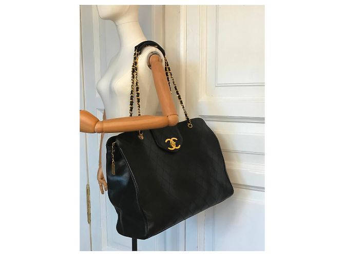 Chanel XL Reisetasche Schwarz - Ansicht 22