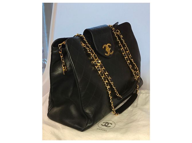 Chanel XL Reisetasche Schwarz - Ansicht 23