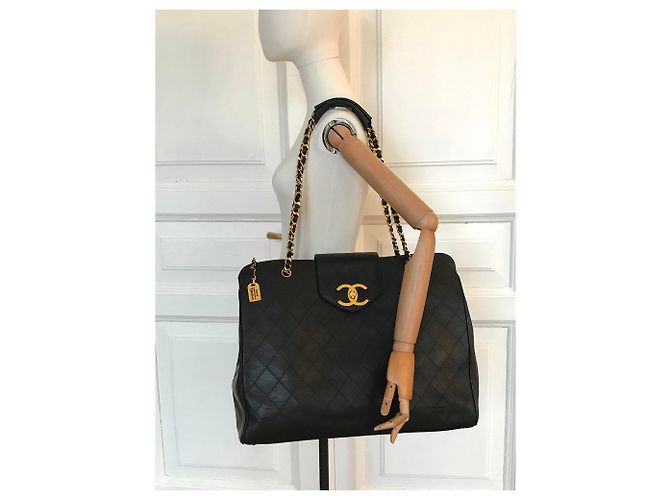 Chanel XL Reisetasche Schwarz - Ansicht 4