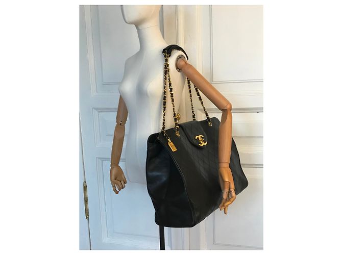 Chanel XL Reisetasche Schwarz - Ansicht 5