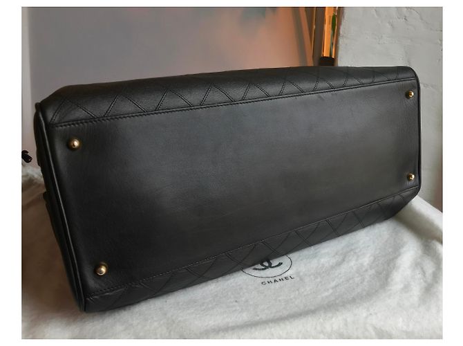 Chanel XL Reisetasche Schwarz - Ansicht 9