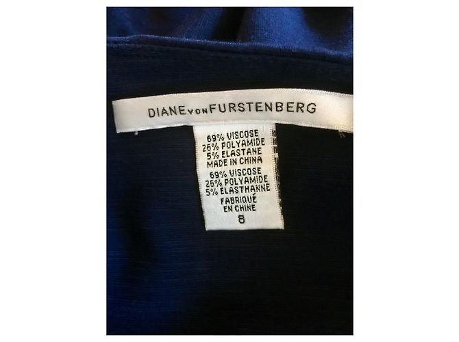 Diane Von Furstenberg Abito aderente DvF Sippery Blu scuro - vista 5