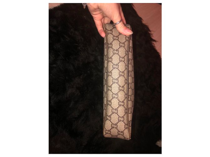 Ophidia Pochette Gucci Ophédia in pelle marrone - vista 6