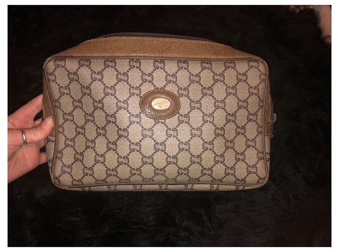 Ophidia Pochette Gucci Ophédia in pelle marrone - vista 9