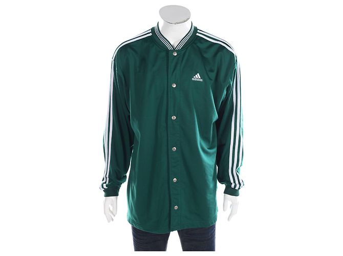Adidas Jacke Grün und Weiß aus Polyester - Ansicht 4