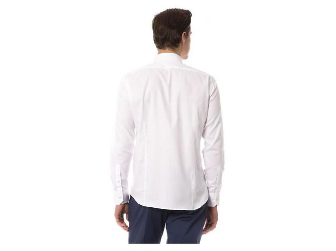 ROBERTO CAVALLI NUOVA CAMICIA SLIM FIT BIANCA DA UOMO - vista 5