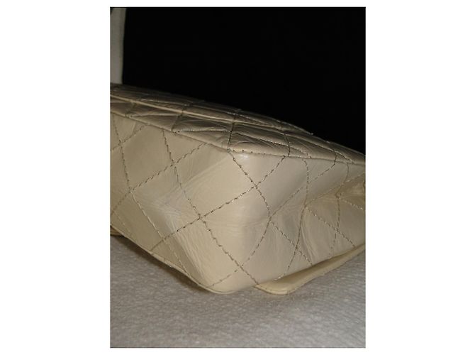 Chanel 2.55 Lammleder Maxi Reissue 226 Creme - Ansicht 8