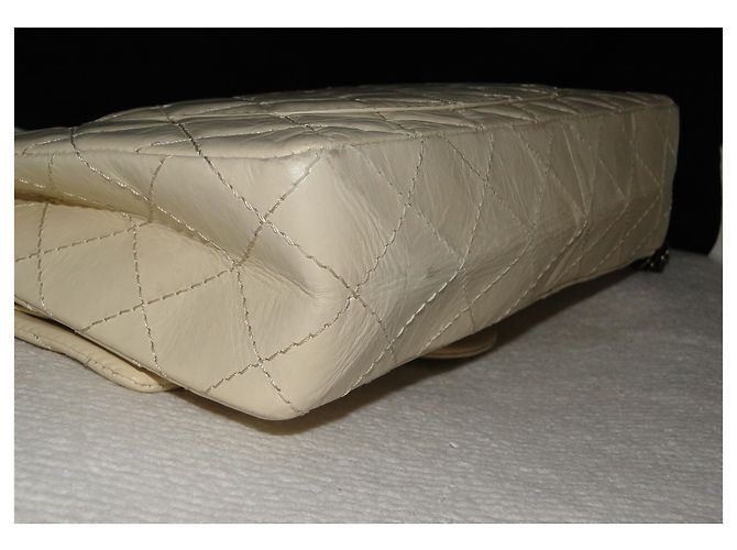 Chanel 2.55 Lammleder Maxi Reissue 226 Creme - Ansicht 9