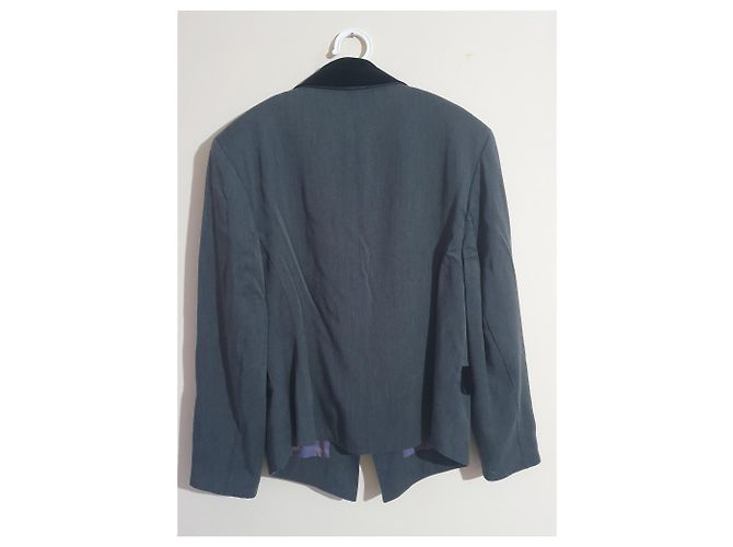 Vintage Taifun Collection Blazer Grau Schwarz - Ansicht 2