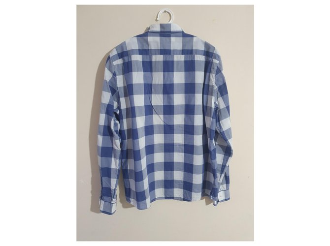 Camisa Cos de algodão xadrez tartan azul multicolorida Multicor - vista 2