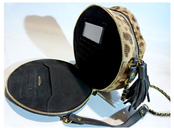 Bolso redondo JEROME DREYFUSS, Rémi, leopardo. - vista 3