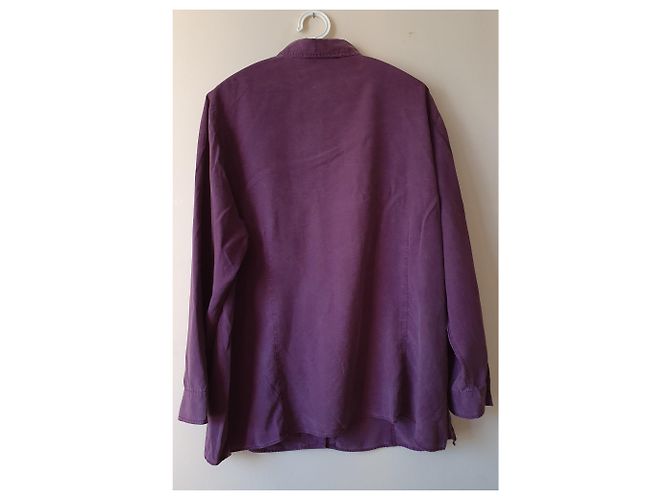 Camisa Elena Miró Morada de Lyocell Púrpura - vista 2