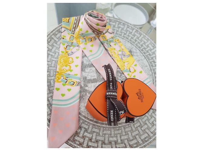 Hermès Hermes Paar Twilly Brides de Gala Limited Kollektion Pink - Ansicht 2