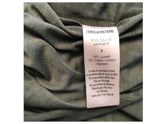 Zadig & Voltaire Deluxe Kleid Tie Dye Grün - Ansicht 7