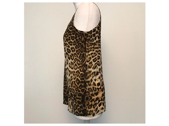Top de seda Hôtel Particulier estampado leopardo Multicolor - vista 2