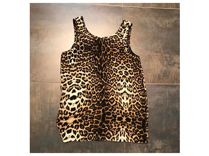 Top de seda Hôtel Particulier estampado leopardo Multicolor - vista 5