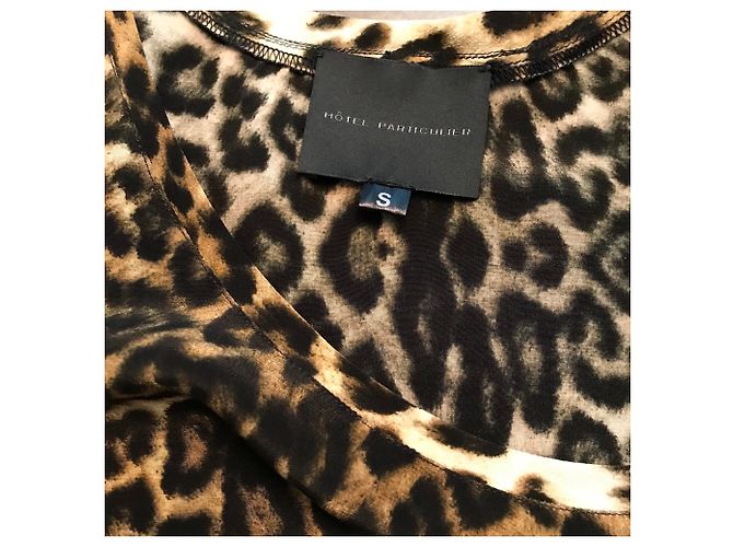 Top de seda Hôtel Particulier estampado leopardo Multicolor - vista 6