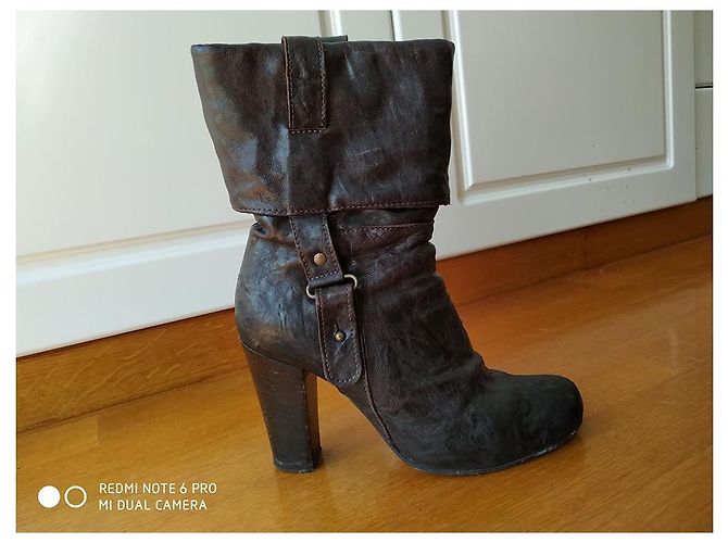 Autre Marque arena 9068 botines de tacón Marrón oscuro - vista 8