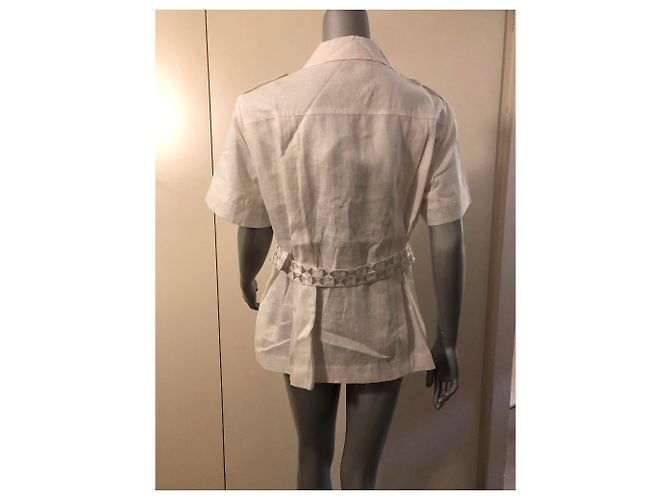 Louis Féraud Sahara Jacke Weiß Baumwolle - Ansicht 6