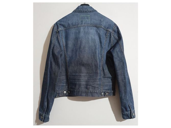 Dkny Jeansjacke Blau Baumwolle Größe L - Ansicht 3
