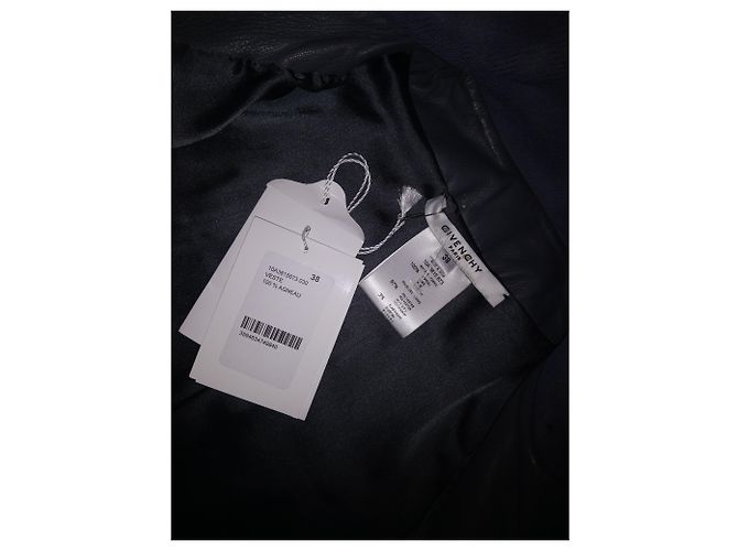 Givenchy Lederjacke aus Lammleder mit Perlen und Kristallen Dunkelgrau Anthrazitgrau - Ansicht 5