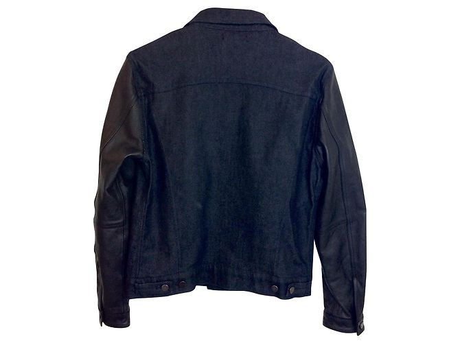 The Kooples Denim/leather jacket - view 2