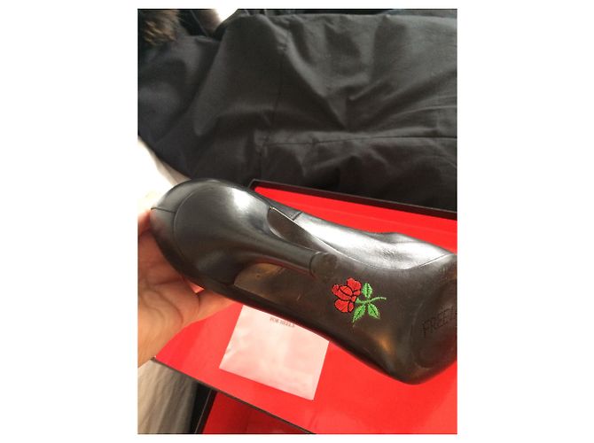 Free Lance Jasp Pumps Schwarz Lammleder 37 - Ansicht 3
