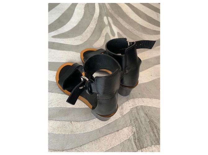 Sandali Isabel Marant Jaerin in pelle nera Nero - vista 5