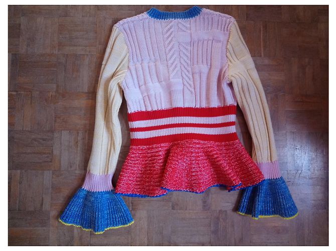 Colete Alexander McQueen Colorido de Lã e Seda M Multicor - vista 2