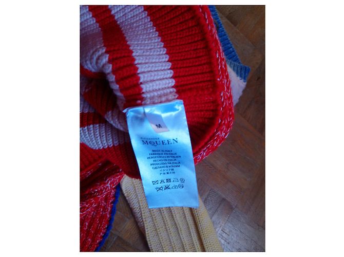 Colete Alexander McQueen Colorido de Lã e Seda M Multicor - vista 4
