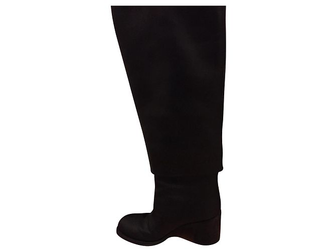 Botas de cuero negro Chanel - vista 2