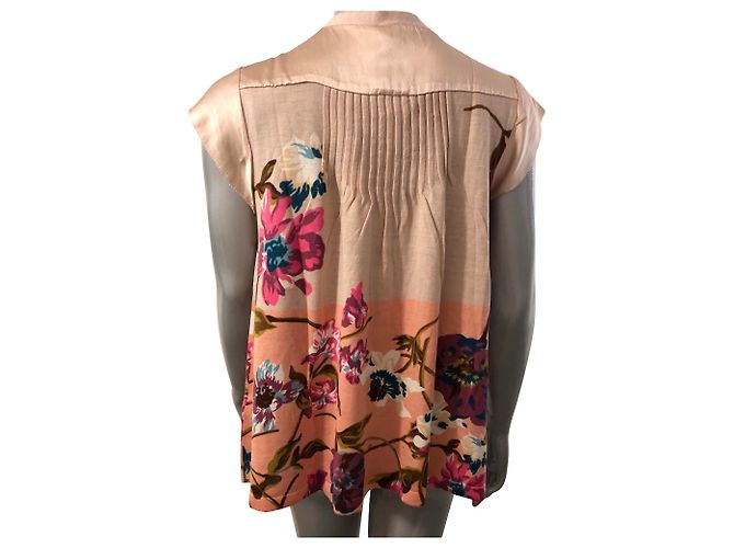 Kenzo Weste aus Seide mit Blumenmuster Beige - Ansicht 2