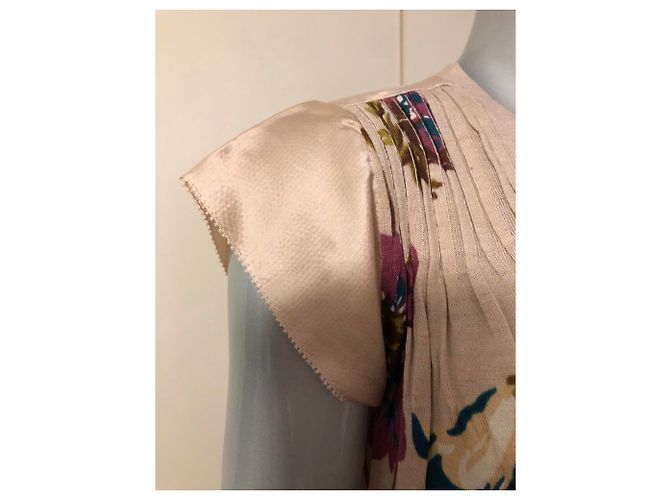 Kenzo Weste aus Seide mit Blumenmuster Beige - Ansicht 3
