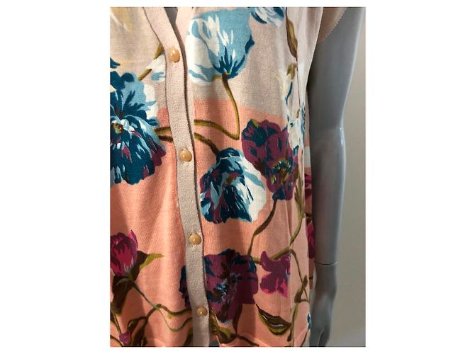 Kenzo Weste aus Seide mit Blumenmuster Beige - Ansicht 4