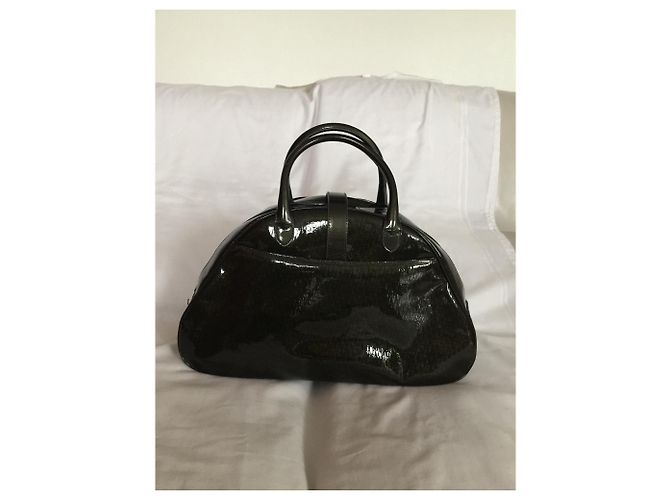 Borsa Dior Saddle in vernice kaki Cachi - vista 3