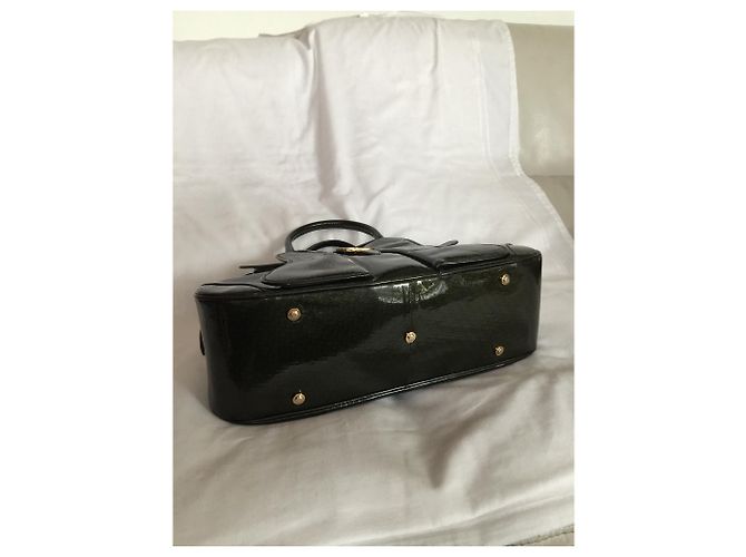 Borsa Dior Saddle in vernice kaki Cachi - vista 4