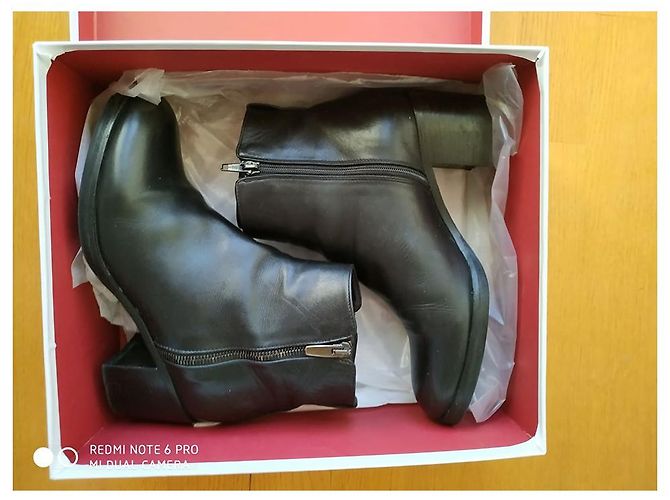Autre Marque pallenere B2361 black leather heeled ankle boots 37 - view 3