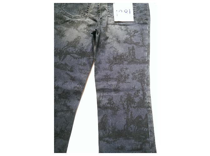 Vaqueros de Cintura Alta Azules Estampados Cerruti 1881 - vista 4