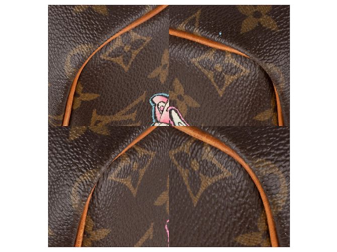Speedy Louis Vuitton borsa veloce 30 Monogramma personalizzato "Bambi" di PatBo! Marrone - vista 10