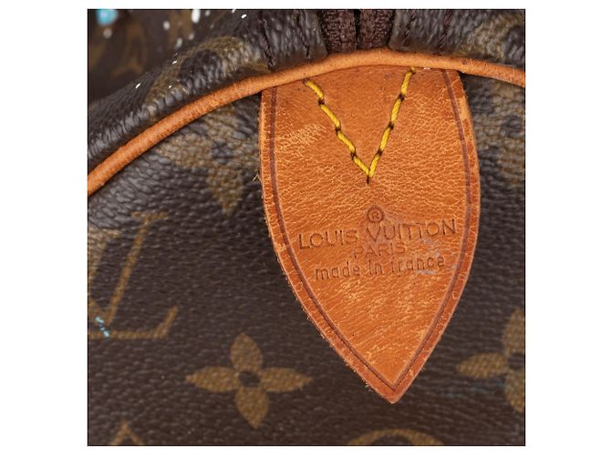 Speedy Louis Vuitton borsa veloce 30 Monogramma personalizzato "Bambi" di PatBo! Marrone - vista 6