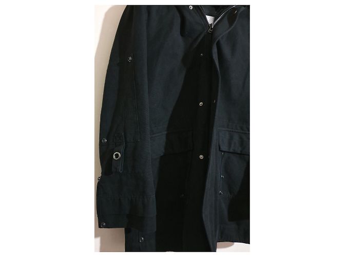 Giacca Ermanno Scervino Nera Cotone Lana Pelliccia Taglia 48 Nero - vista 4