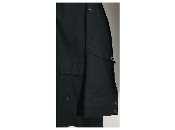 Giacca Ermanno Scervino Nera Cotone Lana Pelliccia Taglia 48 Nero - vista 5